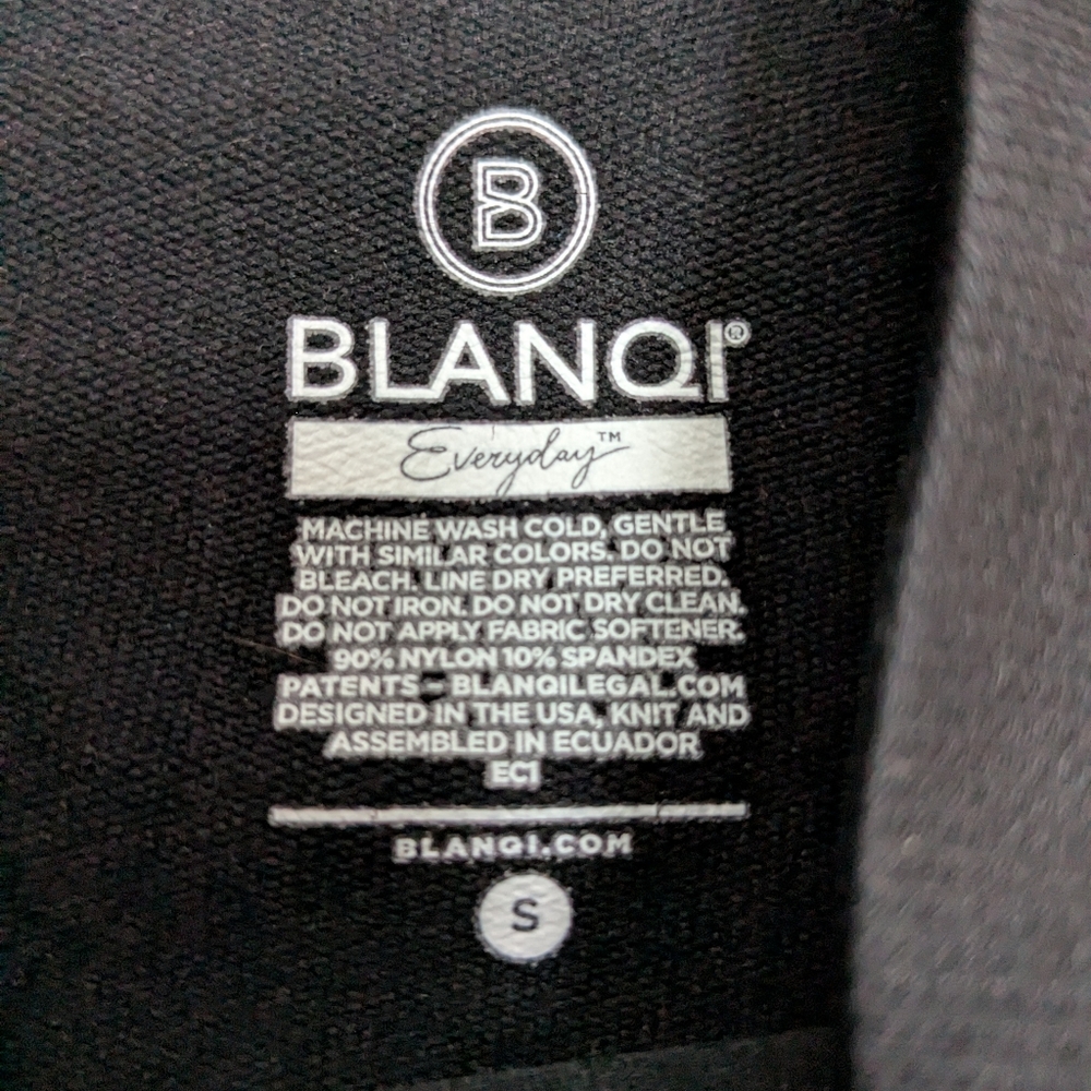 Blanqi Everyday Black Crop Belly Support Maternity Leggings Shapewear Size Small - Picture 4 of 8